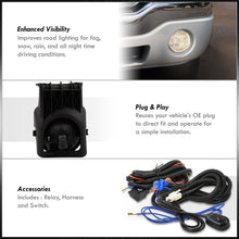 Load image into Gallery viewer, GMC Sierra 1500 1500HD 2500HD 3500 2003-2006 / Classic 2007 Front Fog Lights Clear Len (Includes Switch & Wiring Harness)