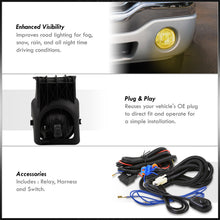 Load image into Gallery viewer, GMC Sierra 1500 1500HD 2500HD 3500 2003-2006 / Classic 2007 Front Fog Lights Yellow Len (Includes Switch & Wiring Harness)
