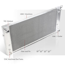Load image into Gallery viewer, Chevrolet Silverado 1500 1999-2013 / GMC Sierra 1500 1999-2006 4.3L 4.8L 5.3L V8 Automatic Transmission Aluminum Radiator (34" CORE)