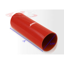 Load image into Gallery viewer, 3.75" (12" Long) Straight Silicone Coupler Red