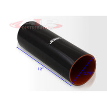 Load image into Gallery viewer, 3.75" (12" Long) Straight Silicone Coupler Black