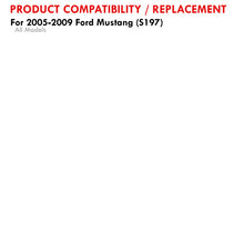 Load image into Gallery viewer, Ford Mustang 2005-2009 LED DRL Halo Headlights Black Housing Clear Len Clear Reflector (Halogen Models Only)