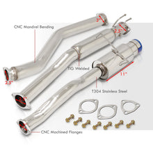 Load image into Gallery viewer, Honda Civic EX 2001-2005 N1 Style Stainless Steel Catback Exhaust System Burnt Tip (Piping: 2.5" / 65mm to 3.0" / 76mm | Tip: 4.5")