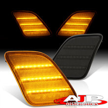 Load image into Gallery viewer, Mercedes Benz CLS63 AMG W218 2012-2014 / S-Class W221 2010-2013 Front Amber LED Side Marker Lights Smoke Len