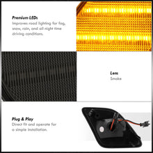 Load image into Gallery viewer, Mercedes Benz CLS63 AMG W218 2012-2014 / S-Class W221 2010-2013 Front Amber LED Side Marker Lights Smoke Len