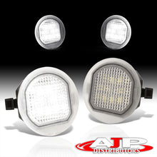 Load image into Gallery viewer, Chevrolet Silverado 1500 2019-2021 / 2500HD 2020-2021 / 3500HD 2020-2021 / Tahoe 2021 / Suburban 2021 Front White LED Side Mirror Puddle Lights Clear Len