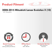 Load image into Gallery viewer, Mitsubishi Lancer Evo X 2008-2015 Dual Tip Stainless Steel Catback Exhaust System Gunmetal (Piping: 3.0" / 76mm | Tip: 4.0")