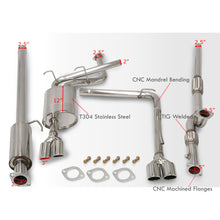 Load image into Gallery viewer, Mitsubishi 3000GT Turbo 1991-1999 Quad Tip Stainless Steel Catback Exhaust System (Piping: 2.0" / 51mm to 2.5" / 65mm | Tip: 3.0")