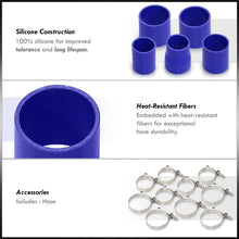 Load image into Gallery viewer, Toyota 86 2013-2021 / Scion FRS 2013-2016 / Subaru BRZ 2013-2021 Bolt-On Aluminum Polished Piping Kit + Blue Couplers