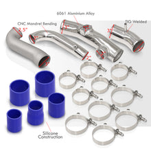 Load image into Gallery viewer, Toyota 86 2013-2021 / Scion FRS 2013-2016 / Subaru BRZ 2013-2021 Bolt-On Aluminum Polished Piping Kit + Blue Couplers