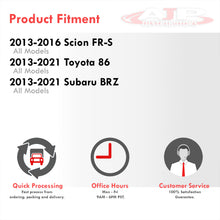 Load image into Gallery viewer, Toyota 86 2013-2021 / Scion FRS 2013-2016 / Subaru BRZ 2013-2021 Bolt-On Aluminum Polished Piping Kit + Blue Couplers