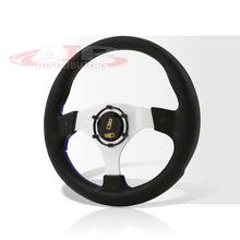 Load image into Gallery viewer, Universal 320mm Fusion Style Aluminum Steering Wheel Black / Blue