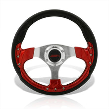 Load image into Gallery viewer, JDM Sport Universal 320mm Fusion Style Aluminum Steering Wheel Black / Red
