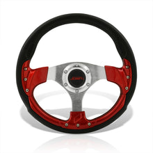 Load image into Gallery viewer, JDM Sport Universal 320mm Fusion Style Aluminum Steering Wheel Black / Red