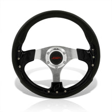 Load image into Gallery viewer, JDM Sport Universal 320mm Fusion Style Aluminum Steering Wheel Black / Black