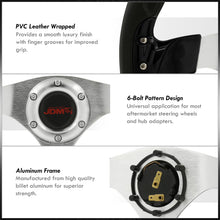 Load image into Gallery viewer, JDM Sport Universal 320mm Fusion Style Aluminum Steering Wheel Black / Black