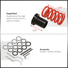Load image into Gallery viewer, Volkswagen Golf MK3 1993-1999 / Jetta MK3 1993-1999 Coilover Sleeves Kit Red