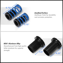 Load image into Gallery viewer, Hyundai Tiburon 1996-1998 Coilover Sleeves Kit Blue