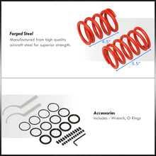 Load image into Gallery viewer, Hyundai Tiburon 1996-1998 Coilover Sleeves Kit Red