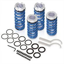 Load image into Gallery viewer, Honda Accord 1998-2002 Coilover Sleeves Kit Blue (Silver Sleeves)