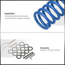 Load image into Gallery viewer, Honda Accord 1998-2002 Coilover Sleeves Kit Blue (Silver Sleeves)