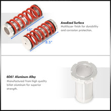 Load image into Gallery viewer, Honda Accord 1998-2002 Coilover Sleeves Kit Red (Silver Sleeves)