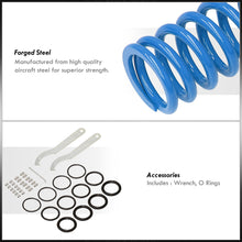 Load image into Gallery viewer, Acura Integra 1990-2001 / Honda Civic 1988-2000 / CRX 1988-1991 / Del Sol 1993-1997 Coilover Sleeves Kit Blue (Silver Sleeves)