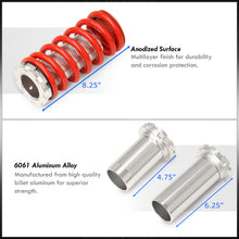 Load image into Gallery viewer, Acura Integra 1990-2001 / Honda Civic 1988-2000 / CRX 1988-1991 / Del Sol 1993-1997 Coilover Sleeves Kit Red (Silver Sleeves)