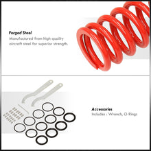 Load image into Gallery viewer, Acura Integra 1990-2001 / Honda Civic 1988-2000 / CRX 1988-1991 / Del Sol 1993-1997 Coilover Sleeves Kit Red (Silver Sleeves)