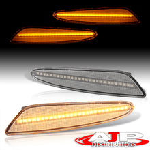 Load image into Gallery viewer, Mercedes Benz E-Class W211 E320 2003-2006 / E350 2006 / E500 2003-2006 / E55 AMG 2003-2006 Front Amber LED Side Marker Lights Clear Len