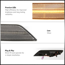 Load image into Gallery viewer, Mercedes Benz S-Class W221 S450 S550 S600 2008-2010 Front Amber LED Side Marker Lights Clear Len