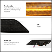 Load image into Gallery viewer, Mercedes Benz S-Class W221 S450 S550 S600 2008-2010 Front Amber LED Side Marker Lights Smoke Len