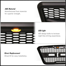 Load image into Gallery viewer, Ford F150 2004-2008 Front Grille Black with Amber LED DRL Running Lights