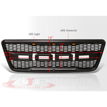 Load image into Gallery viewer, Ford F150 2004-2008 Front Grille Black with Amber LED DRL Running Lights
