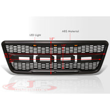 Load image into Gallery viewer, Ford F150 2004-2008 Front Grille Black with Amber LED DRL Running Lights
