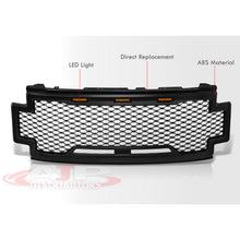 Load image into Gallery viewer, Ford F250 F350 Super Duty 2017-2019 Front Grille Black with Amber LED DRL Running Lights