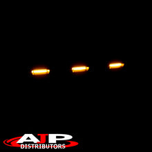 Load image into Gallery viewer, Ford F250 F350 Super Duty 2017-2019 Front Grille Black with Amber LED DRL Running Lights