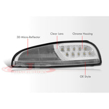 Load image into Gallery viewer, Chevrolet Corvette C5 1997-2004 Sequential LED Corner Light Clear Lens Chrome Housing (Includes Hyperflash Harness)