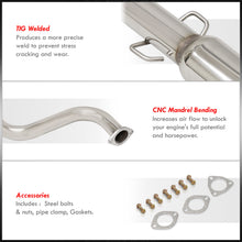 Load image into Gallery viewer, Honda Del Sol 1993-1997 N1 Style Stainless Steel Catback Exhaust System (Piping: 2.5" / 65mm | Tip: 4.5")
