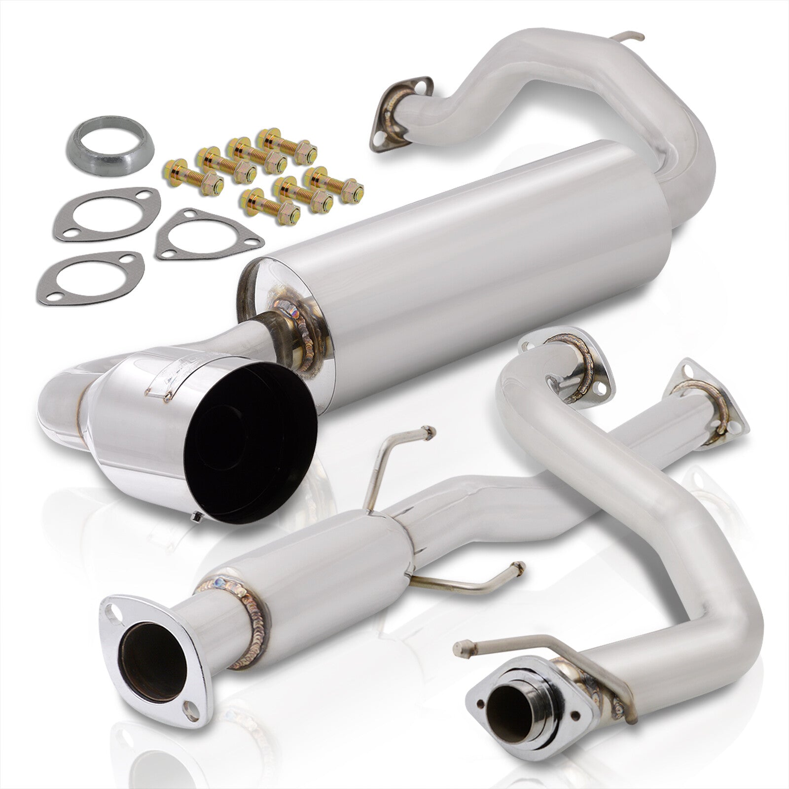 Honda CRX 1988-1991 Stainless Steel Catback Exhaust System (Piping