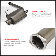 Load image into Gallery viewer, Subaru Impreza WRX Sedan 2008-2014 Stainless Steel Catback Exhaust System Gunmetal (Piping: 2.5" / 65mm | Tip: 4.0")