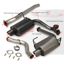 Load image into Gallery viewer, Subaru Impreza WRX Sedan 2008-2014 Stainless Steel Catback Exhaust System Gunmetal (Piping: 2.5" / 65mm | Tip: 4.0")