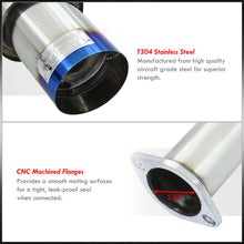 Load image into Gallery viewer, Subaru Impreza WRX / STI 2002-2007 N1 Style Stainless Steel Catback Exhaust System Burnt Tip (Piping: 2.5" / 65mm to 3.0" / 76mm | Tip: 4.5")