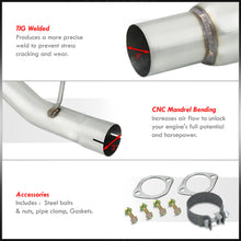 Load image into Gallery viewer, Subaru Impreza WRX / STI 2002-2007 N1 Style Stainless Steel Catback Exhaust System Burnt Tip (Piping: 2.5" / 65mm to 3.0" / 76mm | Tip: 4.5")