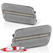 Load image into Gallery viewer, Mercedes Benz E-Class W210 E300D E300TD 1996-1999 / E320 1999-2003 / E430 1999-2003 / E55 AMG 1999-2003 Front Amber LED Side Marker Lights Clear Len