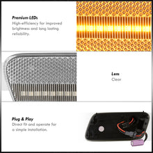 Load image into Gallery viewer, Mercedes Benz E-Class W210 E300D E300TD 1996-1999 / E320 1999-2003 / E430 1999-2003 / E55 AMG 1999-2003 Front Amber LED Side Marker Lights Clear Len