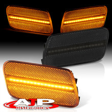 Load image into Gallery viewer, Mercedes Benz E-Class W210 E300D E300TD 1996-1999 / E320 1999-2003 / E430 1999-2003 / E55 AMG 1999-2003 Front Amber LED Side Marker Lights Smoke Len