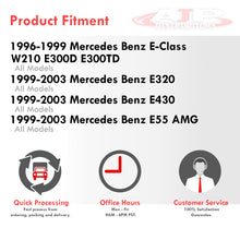 Load image into Gallery viewer, Mercedes Benz E-Class W210 E300D E300TD 1996-1999 / E320 1999-2003 / E430 1999-2003 / E55 AMG 1999-2003 Front Amber LED Side Marker Lights Smoke Len