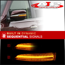 Load image into Gallery viewer, Lexus GX460 2010-2018 / LX570 2013-2017 Front Amber Sequential LED Side Mirror Signal Marker Lights Smoke Len