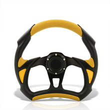 Load image into Gallery viewer, Universal 320mm Flat Bottom Style Aluminum Steering Wheel Black / Yellow